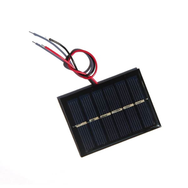 3V 0,3W solcellepanel solcellelimplate DIY solcellepanel med ledning 65*48MM