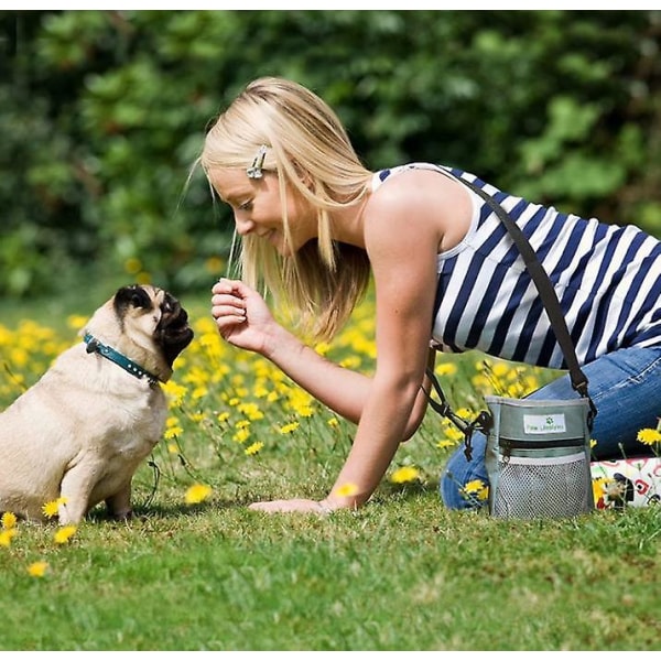Träningsväska för hundsnack - lätt att bära husdjursleksaker, snacks, 3 sätt att bära