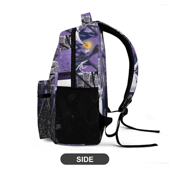 v572 The Nightmare Before Christmas Barnehageskoleveske Casual Skulderbag Satchel Ryggsekk Trykk Bokveske Ryggsekk for Gutter JenterxsSJB572