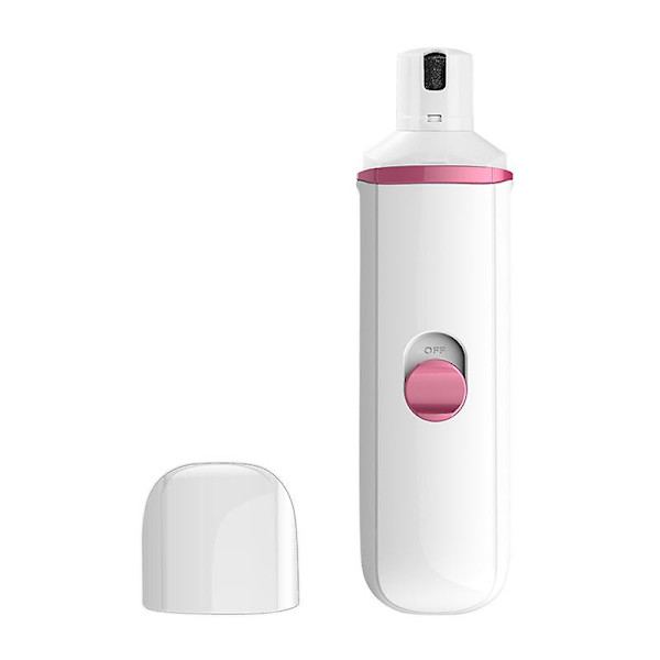 Elektrisk negletrimmer til kæledyr, USB-opladelig negleklipper til hunde, automatisk negletrimmer pink