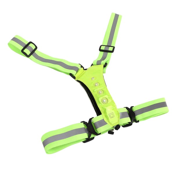Høy synlighet LED refleksvest for løping og sykling - Vanntett, pustende, USB-ladbare