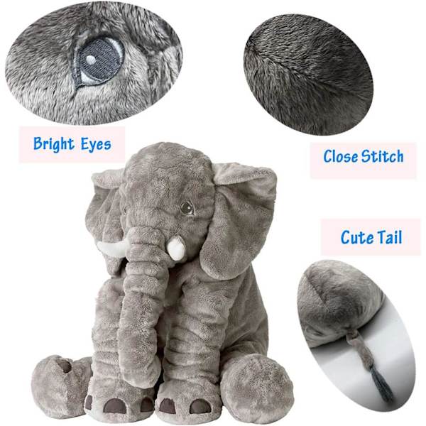 Plustj Elephant Kosedyr 24 TOMMER