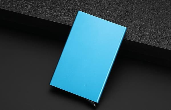 Plånböcker Kortinnehavare med RFID-skydd Aluminiumfack Silver Silver