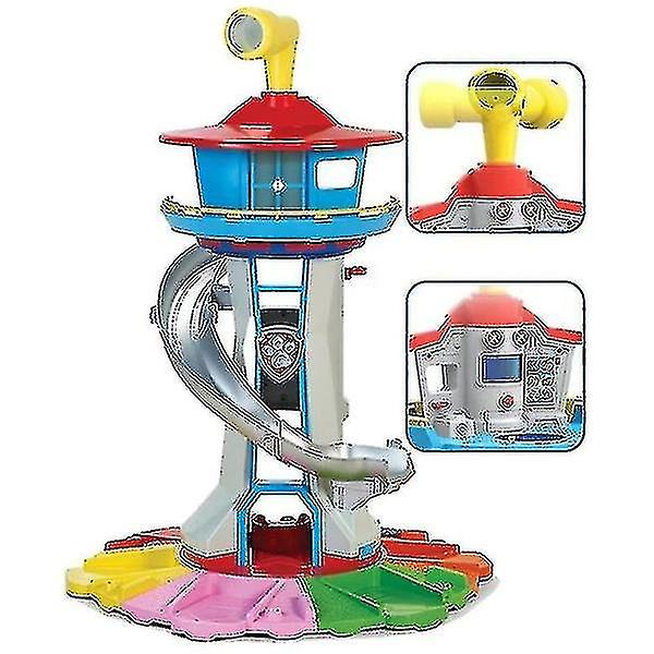 Oversized Tower Puppy Headquarters Musical Light Toy Patrulla Canina Lookout Toys Set Children's Birthday Present Roman