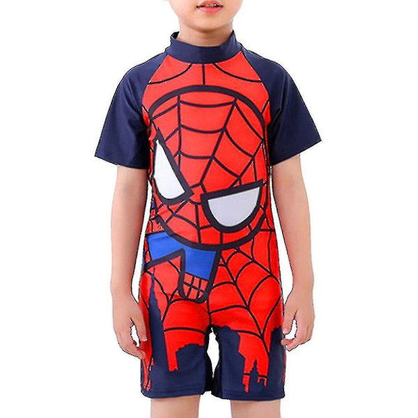 3-11 år Barn Superman Badkläder En-delad Baddräkt Baddräkt Spiderman - A 6-8 Years