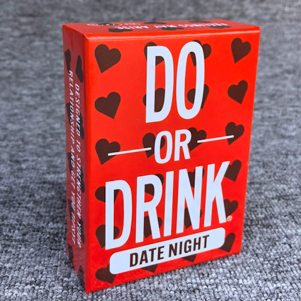 Do or Drink Drikkekortspil for voksne Sjovt polterabendspil Et must have til festaftenen do or drink date night