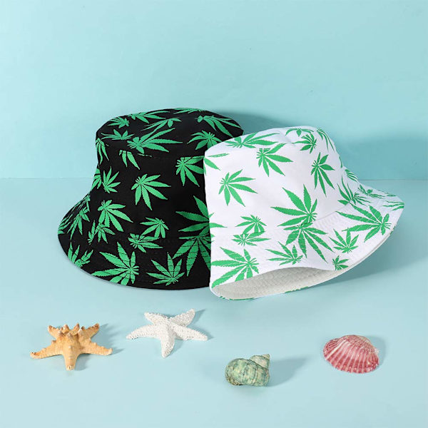 Piece Bucket Hatit Miehille ja Naisille Yleismaailmallinen Bucket Hat Bucket Hat Kesähattu Hengittävä Taittuva Bucket Hat Musta Valkoinen