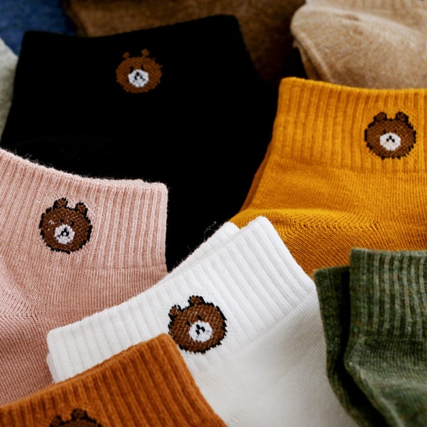Par af søde sokker efterår og vinter jakker varme fluffy damesocks (farven på hovedbilledet er tilfældig)
