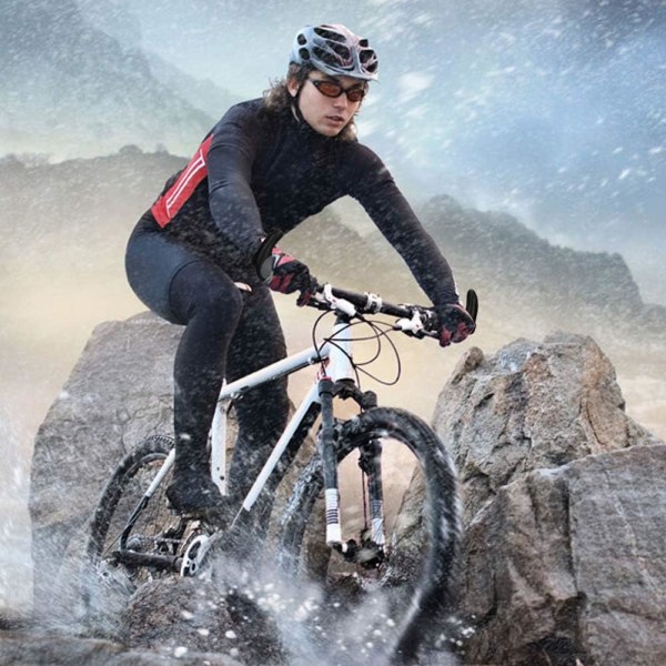 Cykelgrepp Ergonomiska cykelgrepp för alla cyklar - styre grepp för ett perfekt grepp Säkerhets anti-halk cykelgrepp MTB grepp