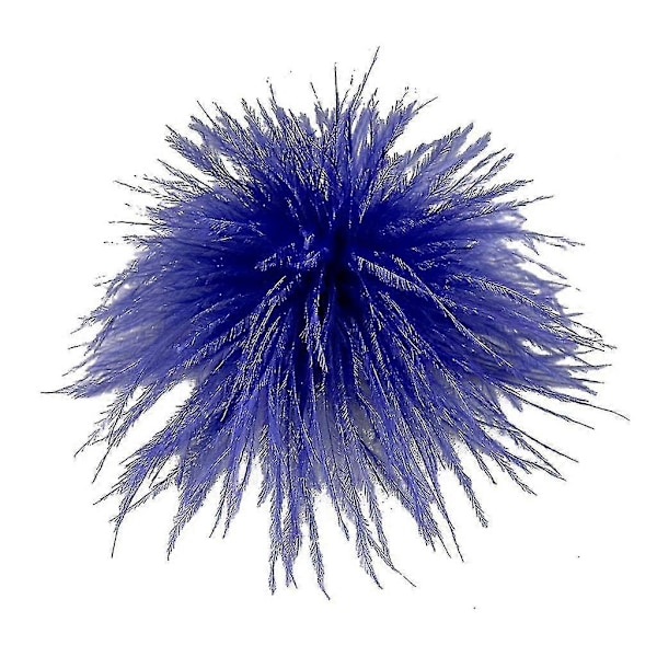 Fjerbrosche Fjer Corsages Klæde Dekorationer Struds Fjer Materiale Royal Blue