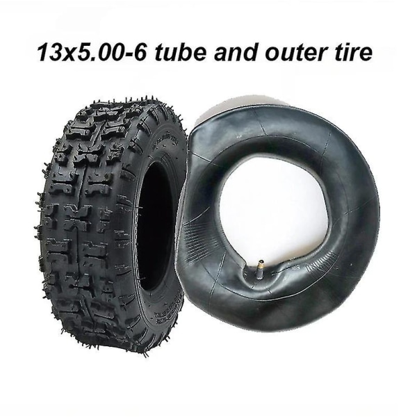 6 Inch Tire Rear 13x5.00-6 Inner Tube Outer Tyre for 47cc 49cc Small ATV Go Kart Mini Quad Bike Snow