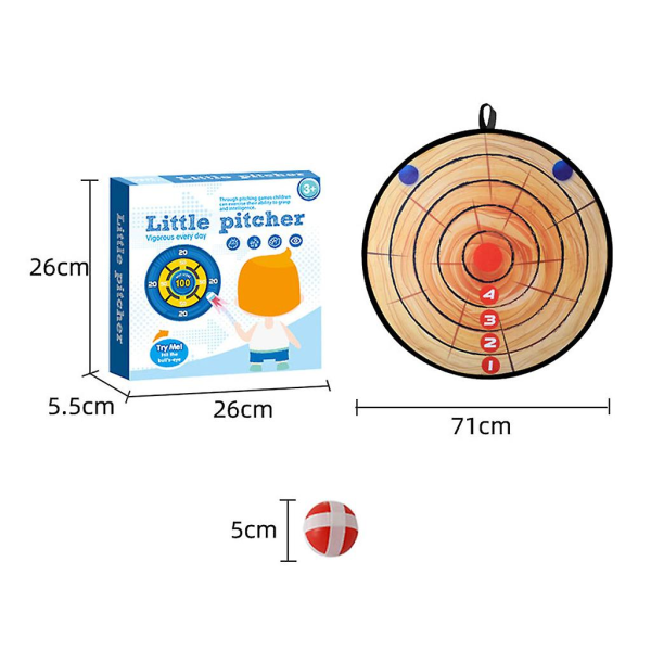 Darttavla Skytte Utomhus Tyg Sugleksaker Klibbiga Bollmål Kasta Sport Dinosaur Paradise