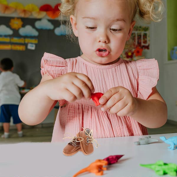 1 par miniature sko model dukke legetøj sko tilbehør simulerede mini sko dukkesko til 15-20 cm dukke
