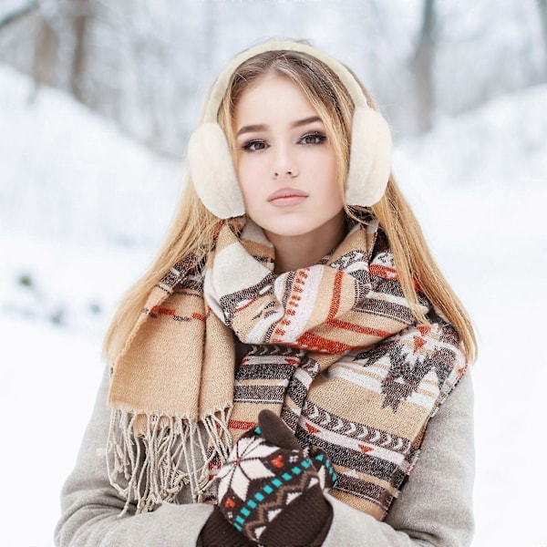 1 st Vinter Jul Öronmuffar Plysch Varma Öronskydd Öronmuff