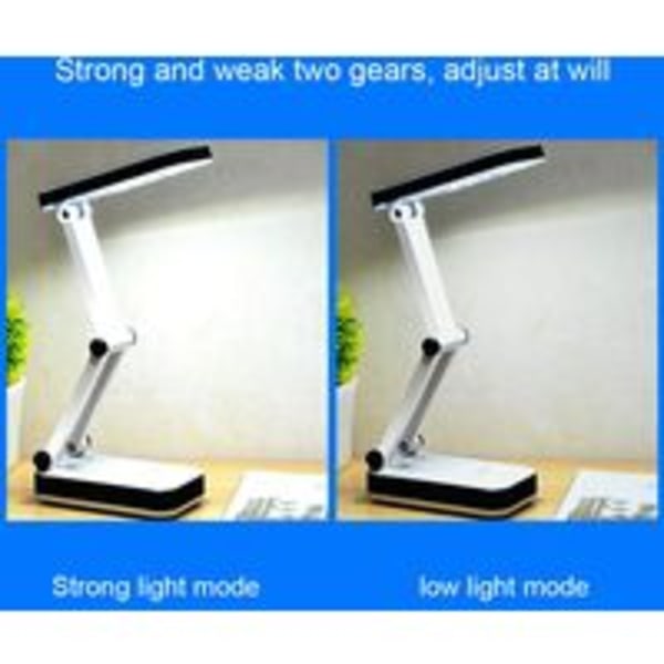 LED Solar Desk Lamp Foldable Reading Lamp Rechargeable Table Lamp with Cable for Eye Care Desk Lamp 2 Brightness Levels