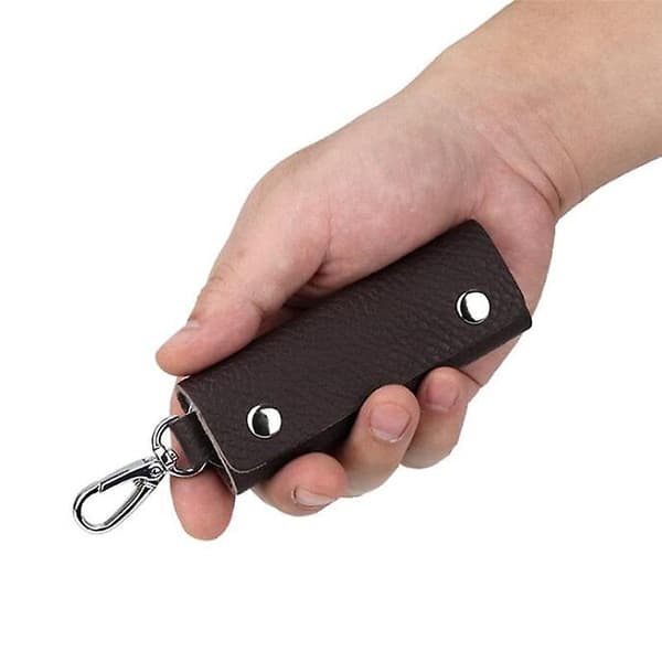 Nøglepung Taske Etui Pengepung Holder til Bilnøgle Coffee