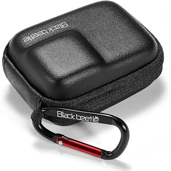 Bæretaske til GoPro 10/9/8/7, mini hard shell bæretaske til rejser, bærbar opbevaringspose, sort