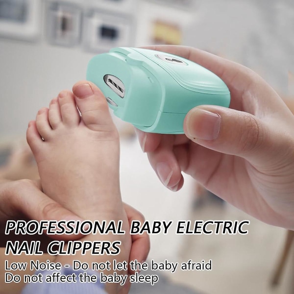Elektrisk Negleklipper Bærbar Automatisk Negleklipper Til Voksne Baby Negleklipper Elektrisk Negleklipper Grøn Green
