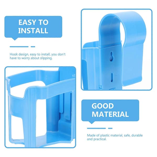 Kopholder til poolside i plast, spildfri pool-drikkeholder, krog-drikkeholder