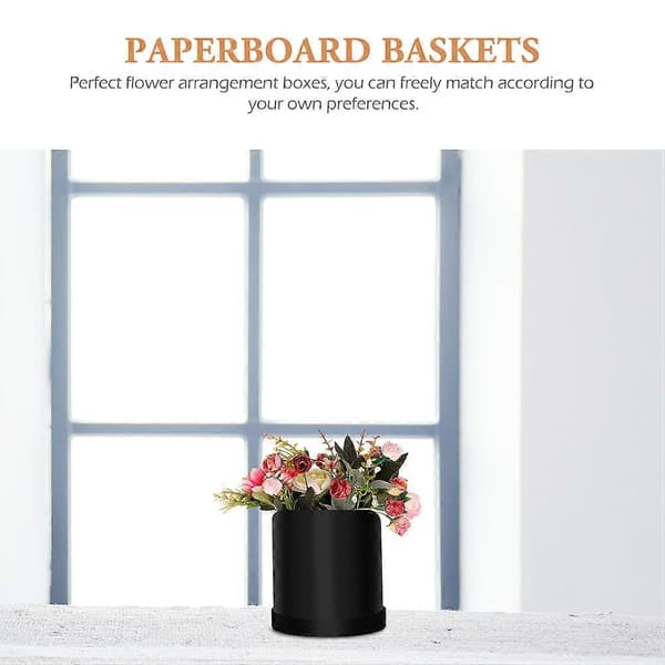 Blommor Presentförpackning Förpackningslåda Blombukett Papper Rund Blomhink