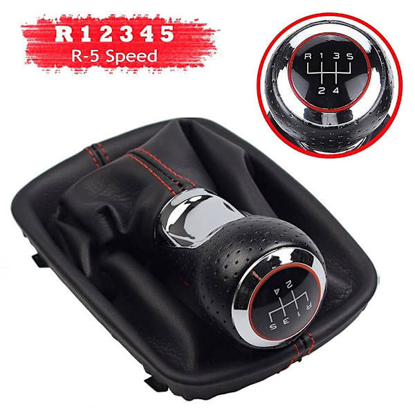 Lærgearkasse med bagasjelokk 5-trinns håndtak for Audi A4 B6 8E 2000-2004 A6 C5 4B 1997-2005 (R-5-trinns)