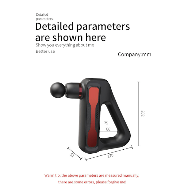 Älykäs fascia-kuntolaite lihasten sähköinen hierontalaite fascia-instrumentti pieni mini-hieronta red