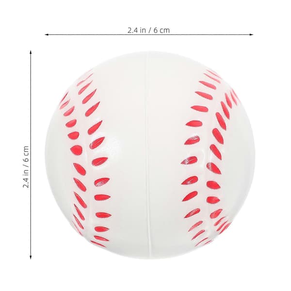 12 stk. elastiske baseballbolde, fleksible baseballbolde, småbørnsbaseballbolde, fidget-baseball, hoppebold