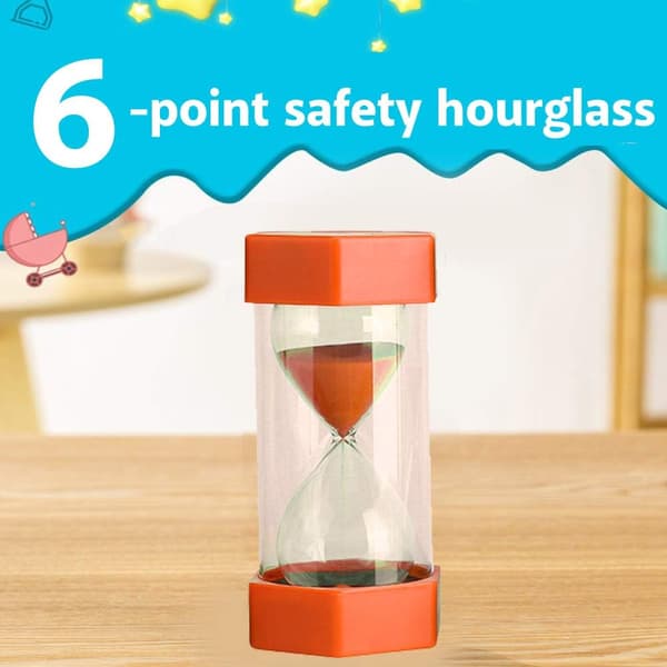 Timeglas Timer 3/10/20/30/60 minutter Timer Ur Styring dekoration Køkken Gave Hjemmekontor (20 minutter Orange)
