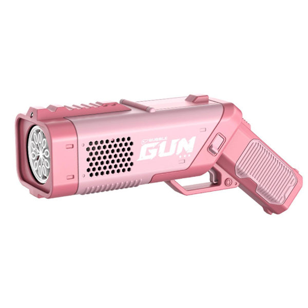 Bubbelmaskin för flickor och pojkar 3 år+, Automatisk Bubbelmaskin för Barn med 3 Bubbelvätskor, 10-Hålls Bubbelblåsare Leksaks Gåvor med LED-Ljus Pink