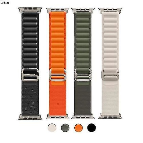 Alpine Loop Sport Strap Band Armband För Apple Watch Ultra 49mm Series 8 7 6 Se green 42 to 49mm