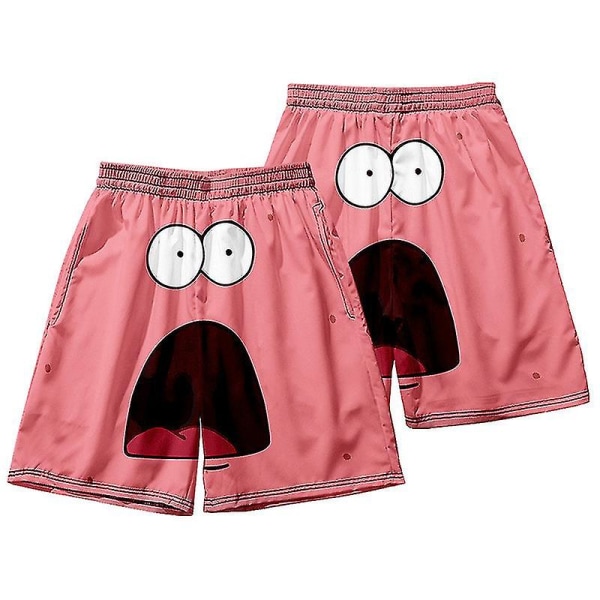 Herre Badetøj Patrick Star Korte Strandshorts Bukser Hurtigtørrende Badetøj Badebukser Badetøj Surf Board Bukser DK7 XL