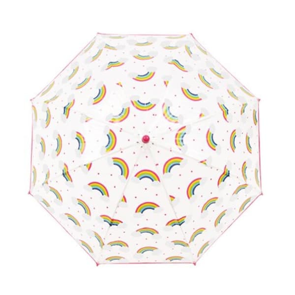 Drizzles Regnbue Kuppelstok Umbrella til Børn