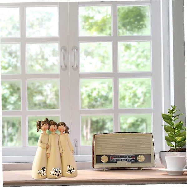 Venskabsengel Figur, Forever Sisters og Bedste Venner Statue, Engel Skulptur Ornamenter, Venskabsgaver D