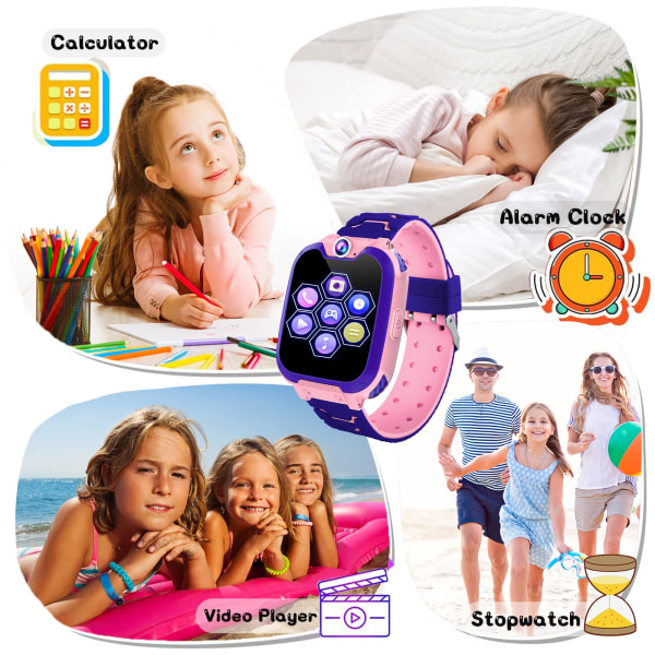 Smartwatch Barneklokke Berøringsskjerm Vanntett Smartwatch