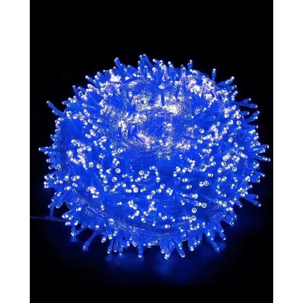LED färgade ljus blinkande ljusslingor fulla av stjärnor ljus utomhus blue 10 meters 100 lights
