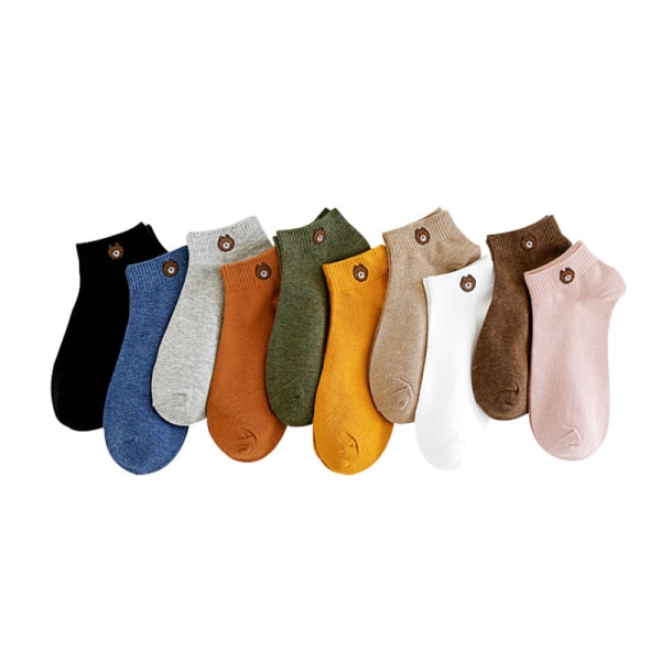 par søte sokker høst- og vinterjakker varme myke damesokker (fargen på hovedbildet er tilfeldig)
