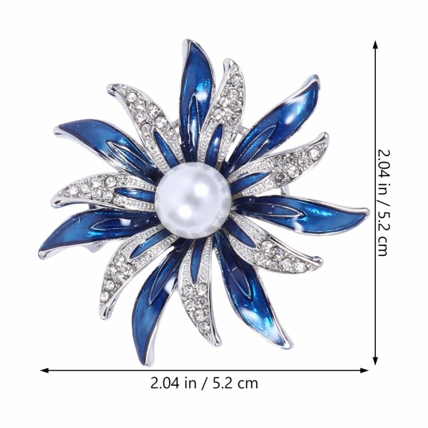 Kristallbrosch Nål Badge Pins Rhinestone Emalj Brosch för Krage Corsage Smycken Dekoration