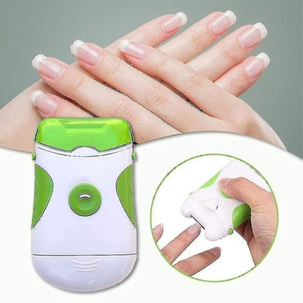 Elektrisk nagelklippare, nagelklippare för dubbla ändamål Säker nagelklippare Bärbar 2 i 1 manikyr pedikyrverktyg (ls)