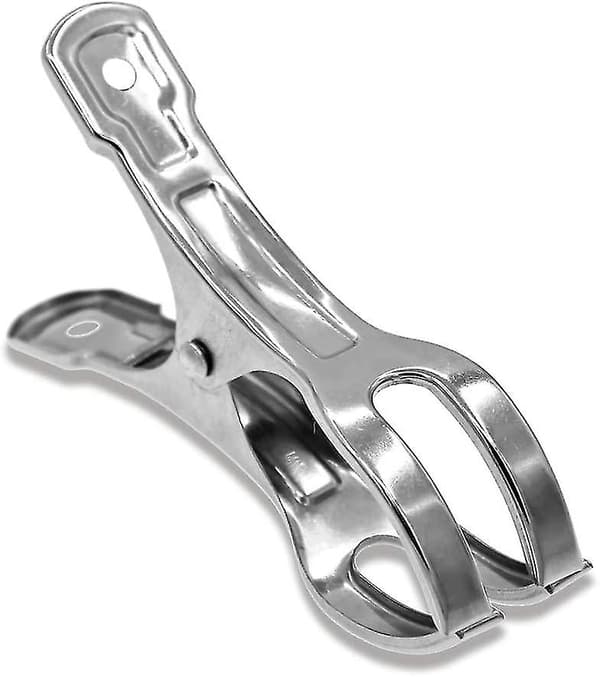 Strandhandduksklämmor Rostfritt Stål, 10-pack 11 cm Stora