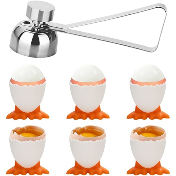 6 stykker æggebæger sjovt æggekopsæt æggekopsæt æggeholder æggeholder til bagning, morgenmad, dessert