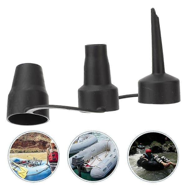 3 uppsättningar luftbäddsbytesmunstycken plastpumpmunstycken uppblåsbara luftmadrasspumpmunstycken