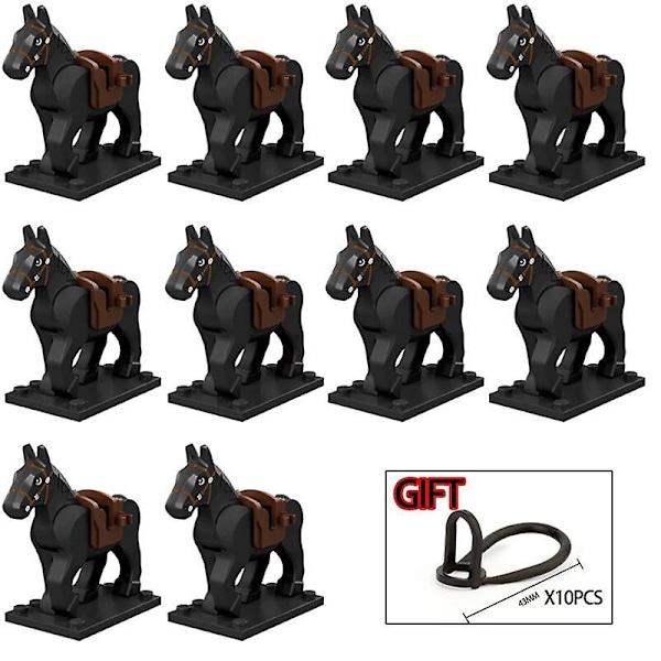 10 stk./parti Middelalderlig ridder romersk Rohan krigshest dyr byggeklodser actionfigurer legetøj til børn gave Koruit XP1007-1016 XP1016(10PCS)