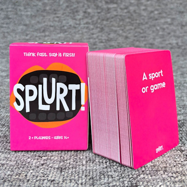 Engelsk version splurt! Snabbt namngivningsparty strategibrädspel partykortspel kort