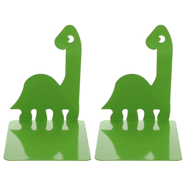 1 Par Metal Dinosaur Formede Bogstøtter Bogstøtte Stand Skrivebord Bog Organizer