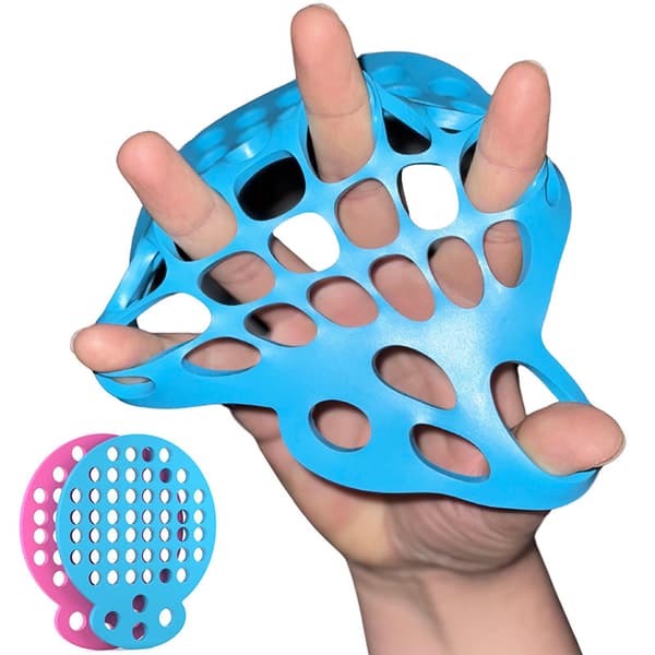 Inger fingersträckare, handsträckning och greppstyrketräningsnät