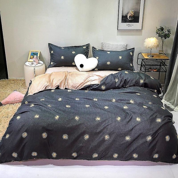3/4-delat set Kawaii Snoopy tecknad bomullstäcke sängkläder örngott Anime bekväm mjuk hushåll sängkläder artikel gåvor 4piece set150x200cm fengyeqing