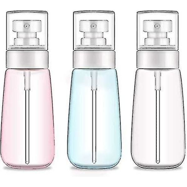 Suihkepullot Matkakoko, 3 kpl 100 ml/3 oz Hienojakoinen Suihkepullo Hiuksiin Eteerisiä Öljyjä Varten, Tyhjä Ilmaton Meikki- ja Kasvosuihkepullo Kirkas Täytettävä Matkapullo