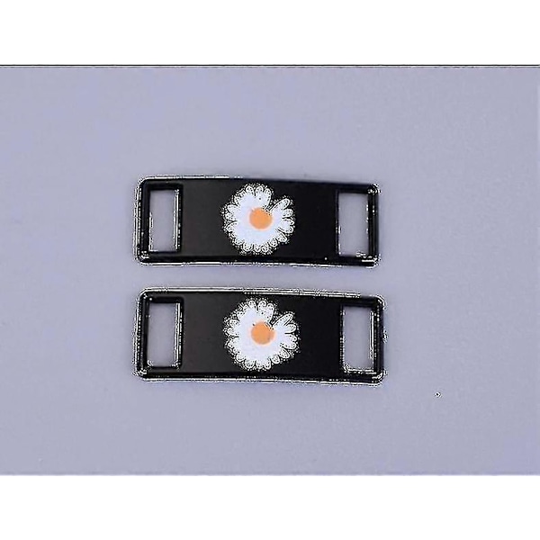 Af1- Skosnöre Spänne, Metall Snöre, Lås Sneaker Kit Tillbehör Daisy black