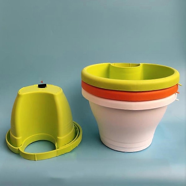 3 stk. Dreneringsblomsterpotter Kar Badekar Takrenne Nedløpsrør Blomsterpotte for Planter og Blomster