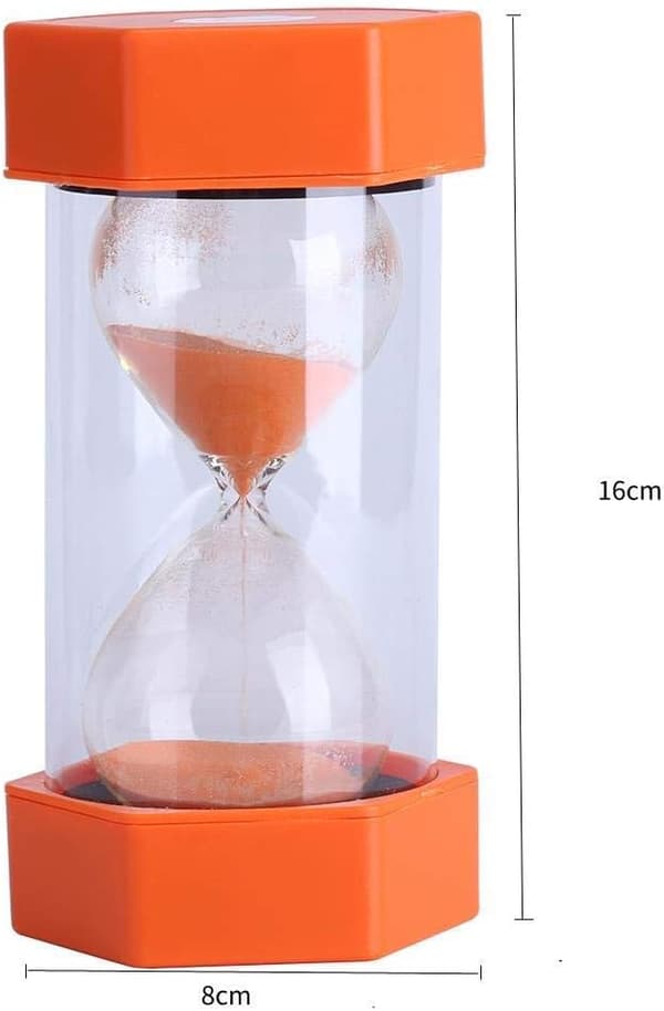 Timeglas Timer 3/10/20/30/60 minutter Timer Ur Styring dekoration Køkken Gave Hjemmekontor (20 minutter Orange)